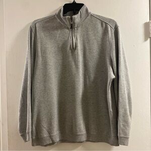 Tasso‎ Elba Light Gray Sz XL Quarter Zip-Up Sweater